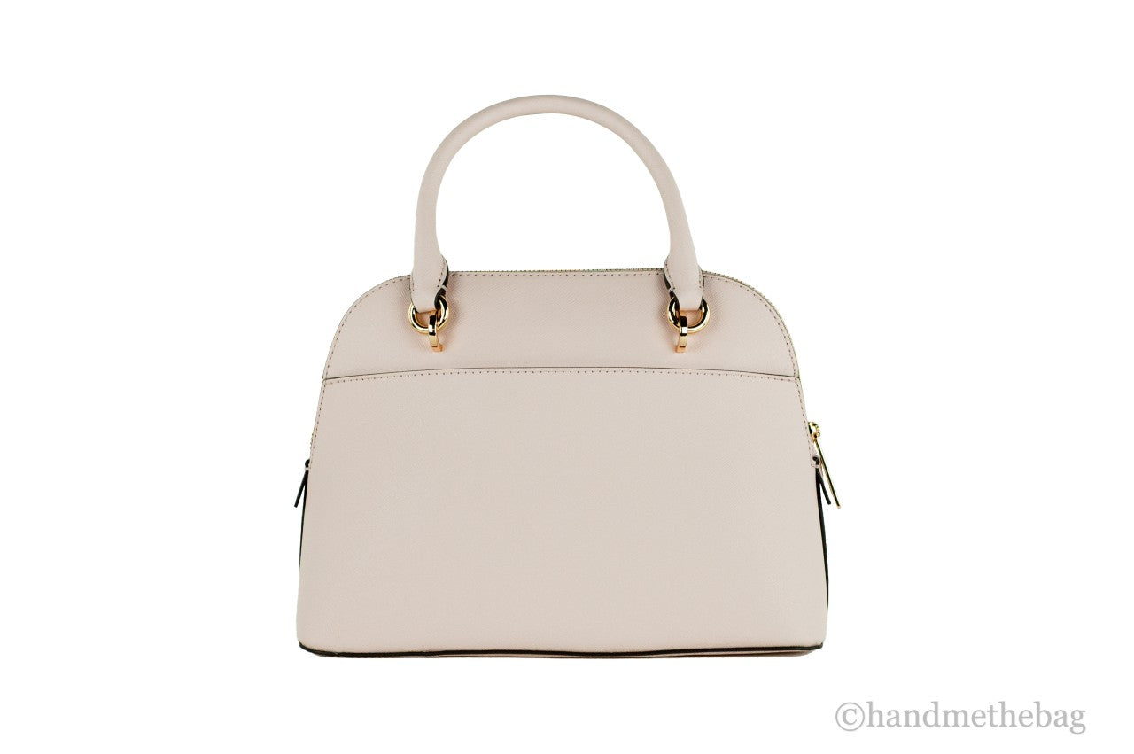 Michael Kors Jet Set Travel Medium Powder Blush Leather Dome X Cross Satchel Bag